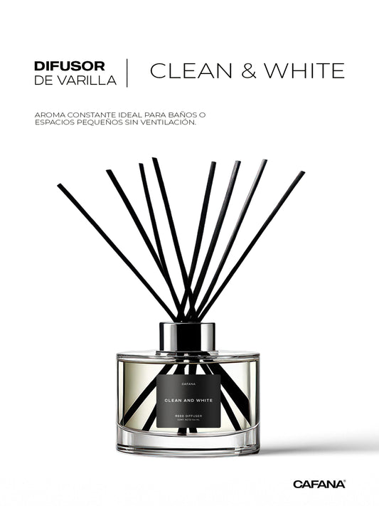 DIFUSOR DE VARILLA | CLEAN AND WHITE > Inspirado en el clásico jabón líquido Ariel.