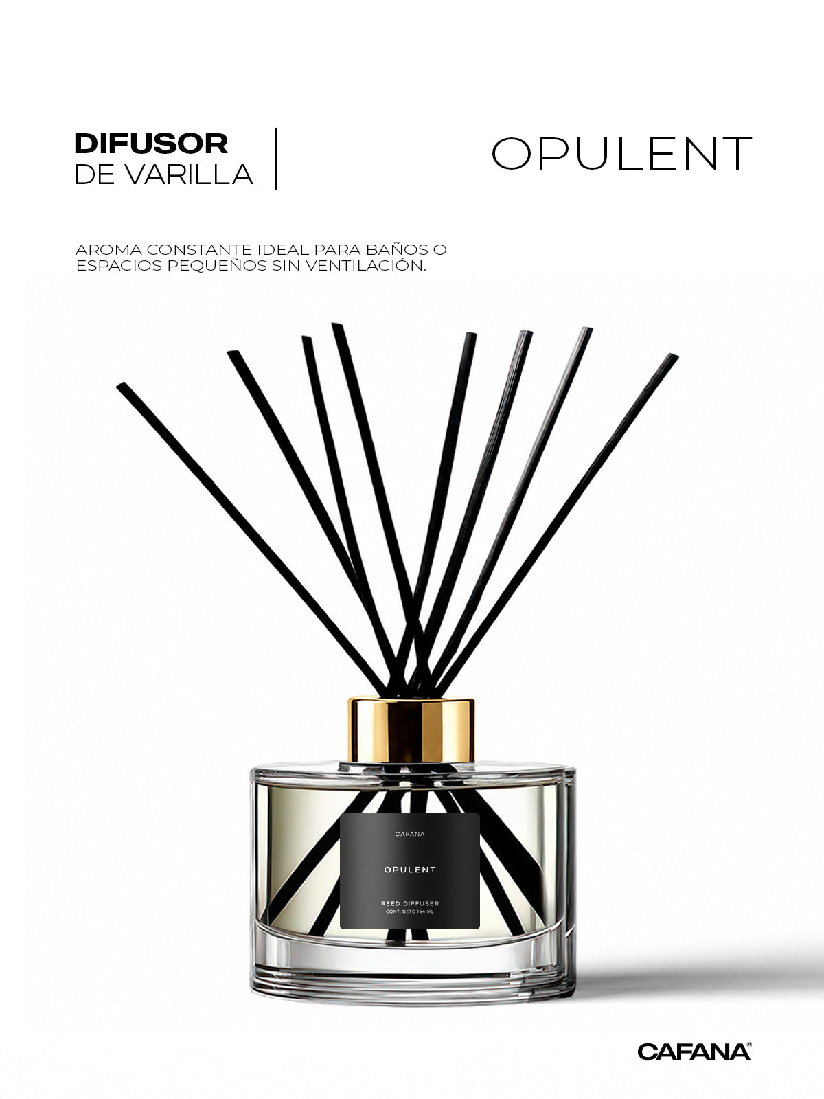 DIFUSOR DE VARILLA | OPULENT > Inspirado en el Hotel Mayan de Acapulco