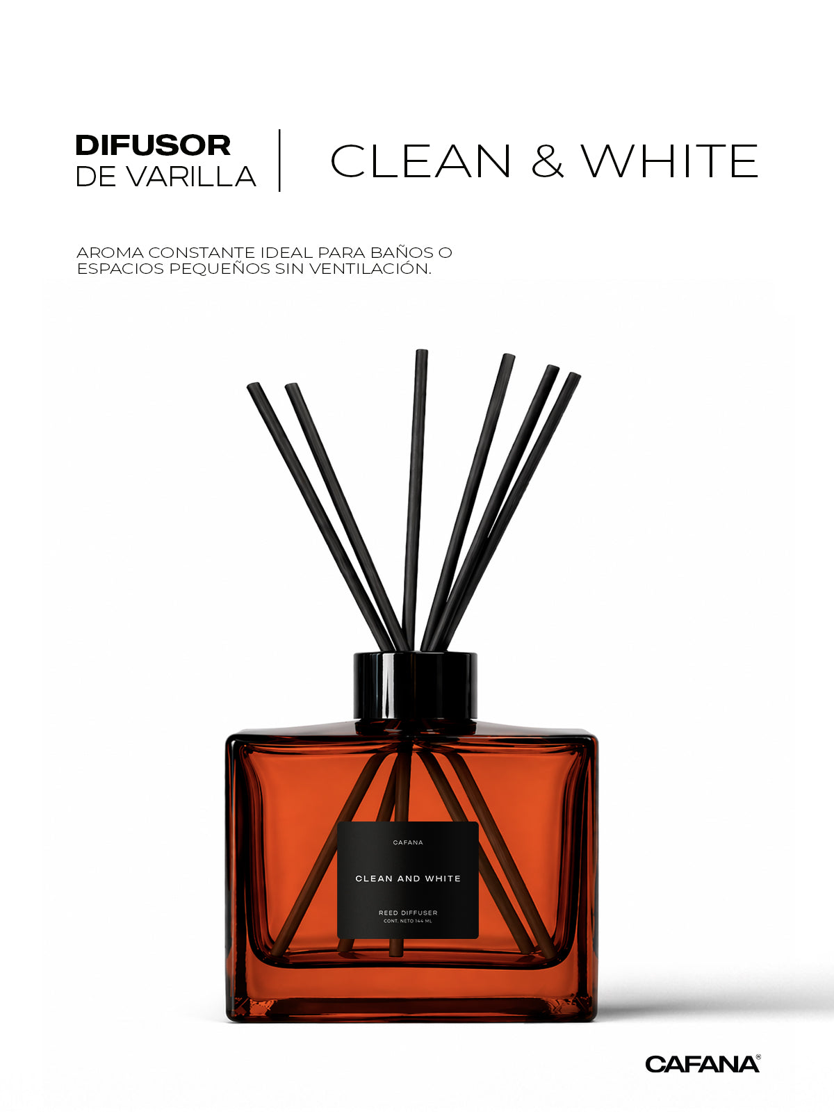 DIFUSOR DE VARILLA | CLEAN AND WHITE > Inspirado en el clásico jabón líquido Ariel.
