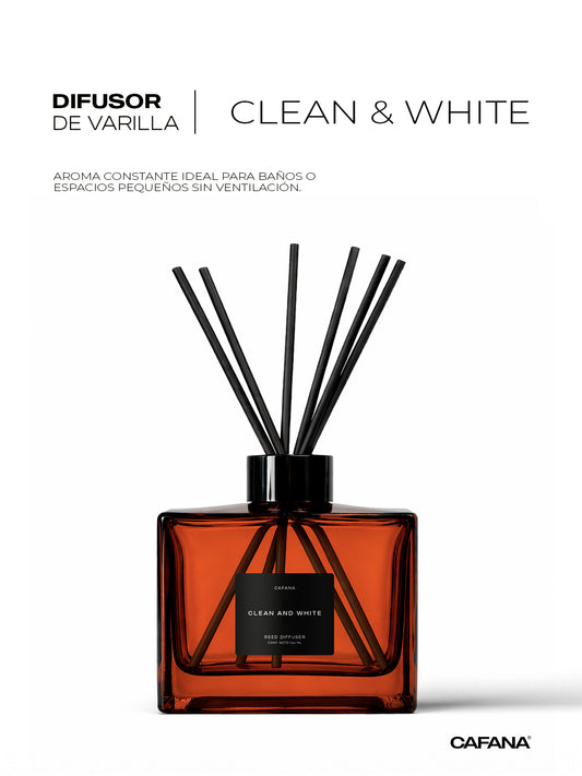 DIFUSOR DE VARILLA | CLEAN AND WHITE > Inspirado en el clásico jabón líquido Ariel.