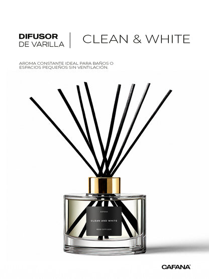 DIFUSOR DE VARILLA | CLEAN AND WHITE > Inspirado en el clásico jabón líquido Ariel.