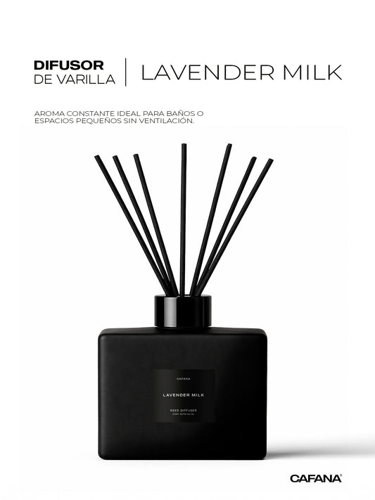 DIFUSOR DE VARILLA | LAVENDER MILK > Aroma exclusivo de línea Cafana