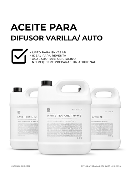 ACEITE AROMÁTICO PARA DIFUSOR DE VARILLAS Y AUTO | 1 LITRO
